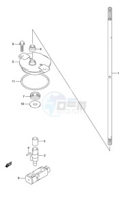 DF 150 drawing Clutch Rod (Model: TG/ZG)