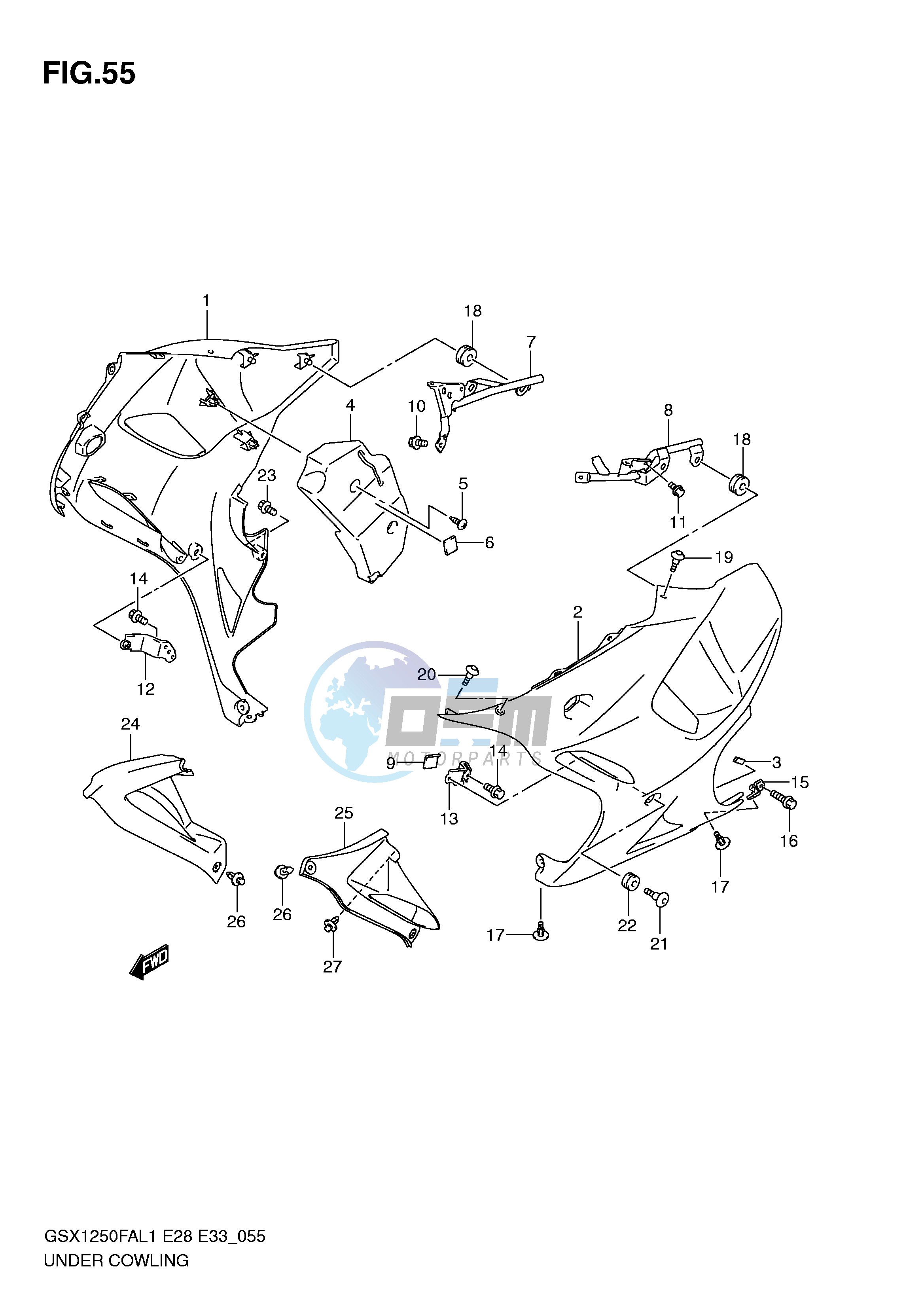 UNDER COWLING (GSX1250FAL1 E28)