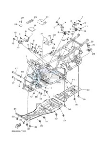 YFM450FWBD KODIAK 450 EPS (BB5A) drawing FRAME