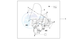 SH300A9 Europe Direct - (ED / ABS) drawing WIND SHIELD