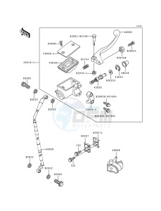 KX 250 H [KX250] (H1-H2) [KX250] drawing FRONT MASTER CYLINDER