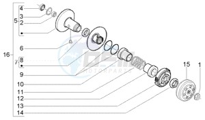 Liberty 50 4t RST ptt (F) France drawing Driven pulley