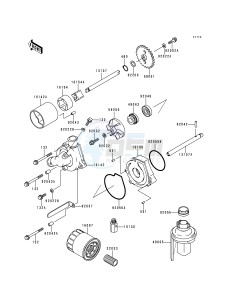 ZX 600 F [NINJA ZX-6R] (F1-F3) [NINJA ZX-6R] drawing OIL PUMP_OIL FILTER