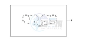 CBR600RR9 Europe Direct - (ED / MK) drawing TOP BRIDGE COVER