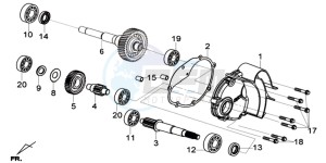 GTS 125I EURO4 LONG VISOR L7 drawing MISSION CASE - DRIVE SHAFT