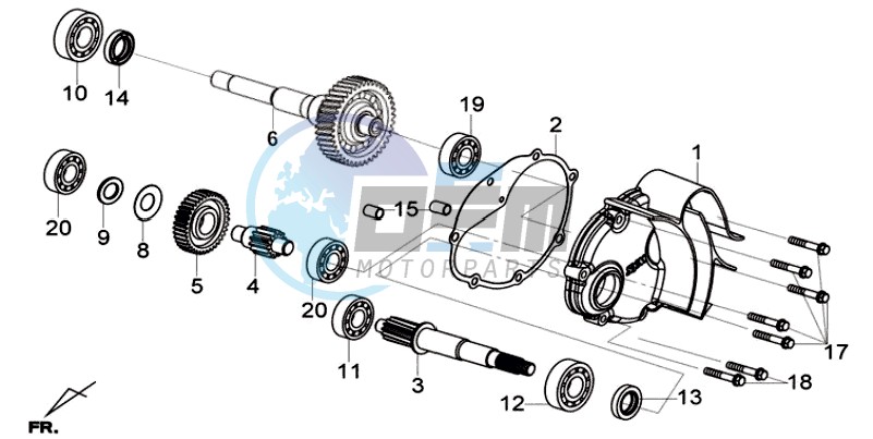 MISSION CASE - DRIVE SHAFT