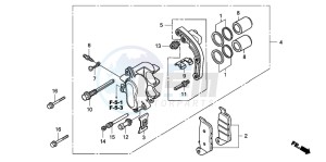 FJS600 SILVER WING drawing REAR BRAKE CALIPER