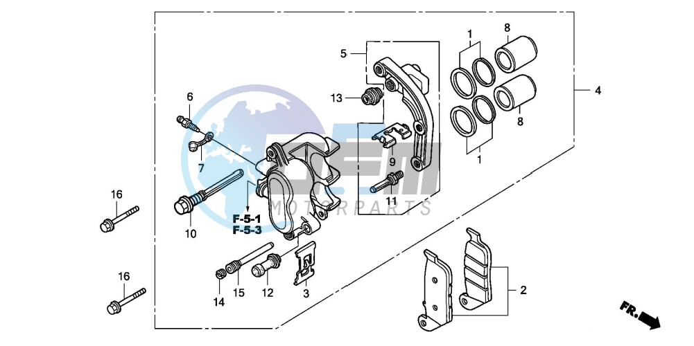 REAR BRAKE CALIPER