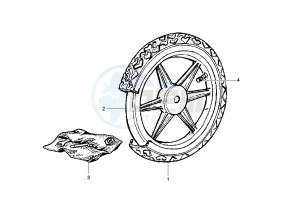 Liberty 50 drawing Rear Wheel