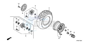 TRX420FPMB drawing FRONT WHEEL