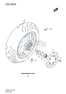 AN400 BURGMAN EU drawing REAR WHEEL