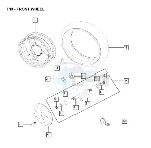 FUNTASTIC_25kmh_K8-L0 50 K8-L0 drawing Front wheel