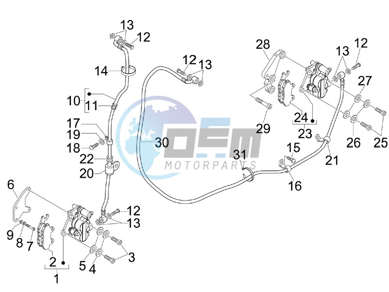 Brakes hose  - Calipers