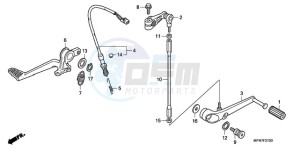 CB1000RA9 UK - (E / ABS MPH) drawing PEDAL