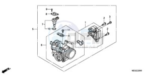 VT750C9 Australia - (U / MK) drawing THROTTLE BODY