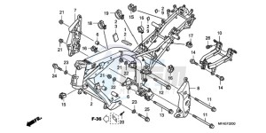 CBF1000TA Europe Direct - (ED / ABS) drawing FRAME BODY