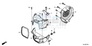 NSC110E Vision 110 - NSC110E UK - (E) drawing SHROUD/FAN COVER