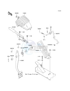 KAF 620 M [MULE 4010 4X4] (M9F) M9F drawing BRAKE PEDAL_THROTTLE LEVER