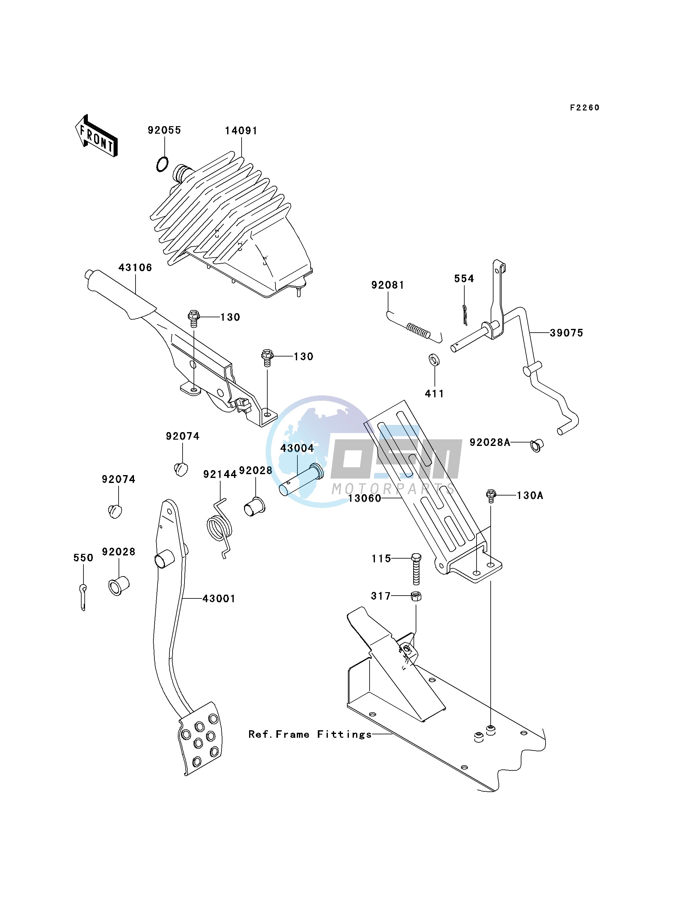 BRAKE PEDAL_THROTTLE LEVER