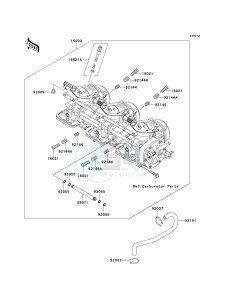 JT 900 B [900 STX] (B1-B2) [900 STX] drawing CARBURETOR-- JT900-B2- -