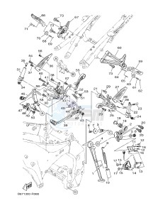 MTN1000 MTN-1000 MT-10 (B67G) drawing STAND & FOOTREST