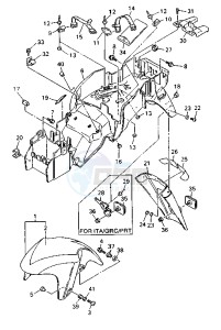 YZF R 750 drawing FENDER