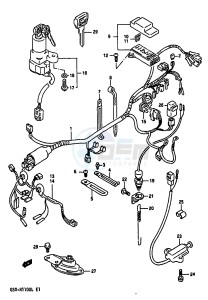 GSX-R1100 (K-L) drawing WIRING HARNESS (MODEL L)