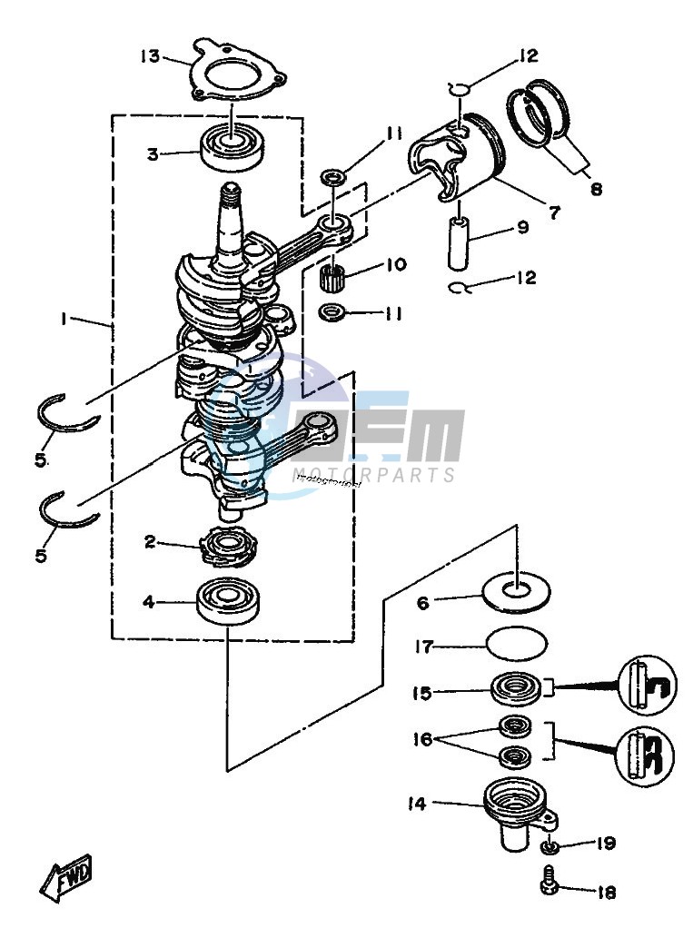 CRANKSHAFT--PISTON