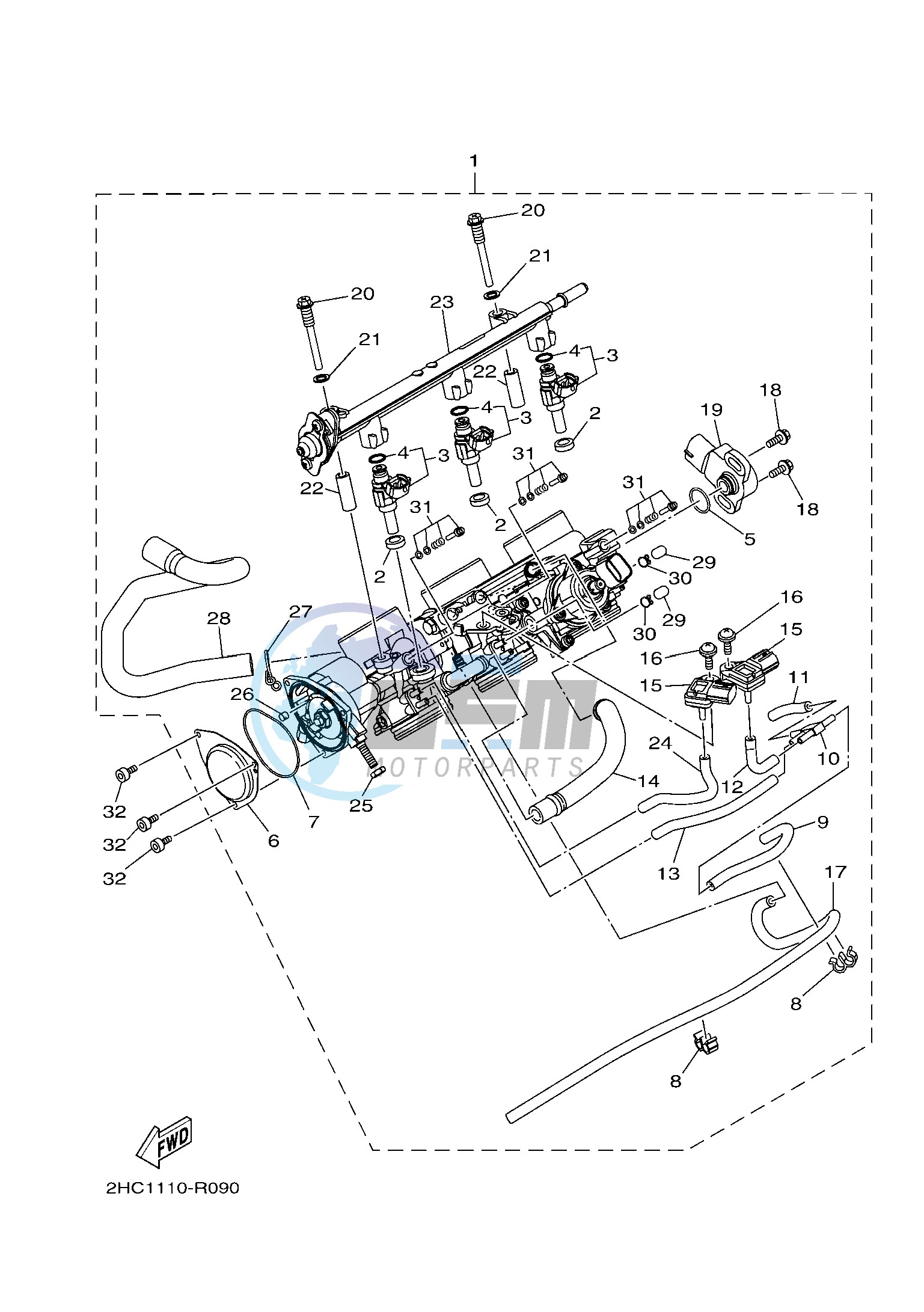 THROTTLE BODY ASSY 1