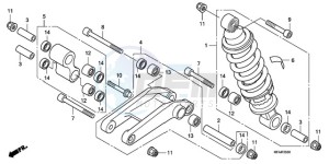 CBF10009 Europe Direct - (ED) drawing REAR CUSHION