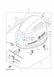 FL150FETX drawing FAIRING-UPPER