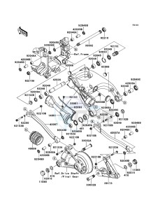 1400GTR_ABS ZG1400CCF FR GB XX (EU ME A(FRICA) drawing Swingarm