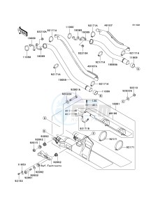 VN 1600A A[VULCAN 1600 CLASSIC] (A1-A3) [VULCAN 1600 CLASSIC] drawing MUFFLER-- S- --- JKBVNKA1 4A010964 - - -