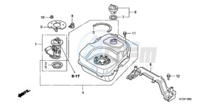 PES1509 Europe Direct - (ED) drawing FUEL TANK