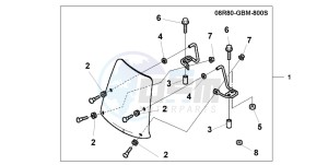 SFX50S drawing WINDSHIELD(SFX50)