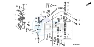 CBR600RR9 France - (F / CMF SPC) drawing REAR BRAKE MASTER CYLINDER (CBR600RR)