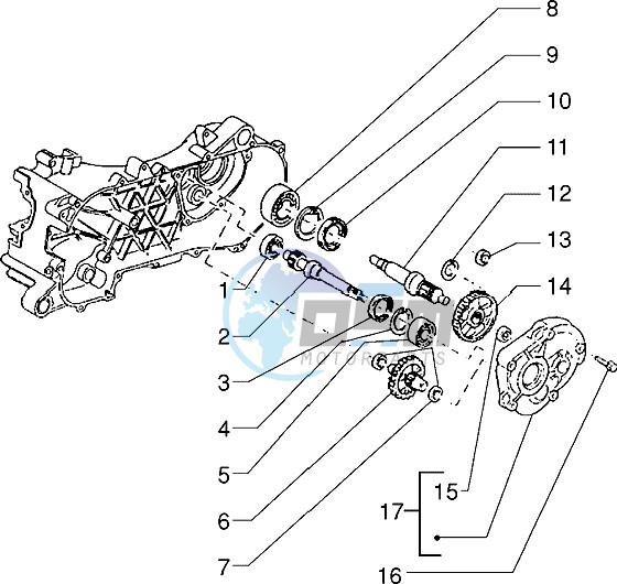 Rear wheel shaft