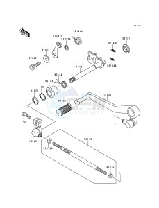 ZX 750 N [NINJA ZX-7RR] (N1-N2) [NINJA ZX-7RR] drawing GEAR CHANGE MECHANISM