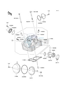 KLX 140 A [KLX140] (A8F-A9FA) A9F drawing CYLINDER HEAD