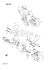 VX800 (E28) drawing FOOTREST