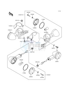 EN 500 C [VULCAN 500 LTD] (C1-C5) [VULCAN 500 LTD] drawing TURN SIGNALS