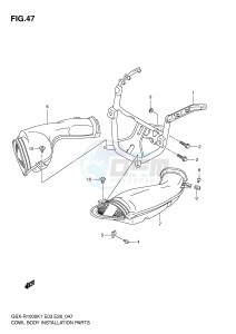 GSX-R1000 (E3-E28) drawing INSTALLATION PARTS