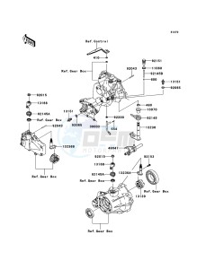 MULE_610_4X4 KAF400ADF EU drawing Gear Change Mechanism