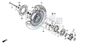 VT1100C2 drawing REAR WHEEL