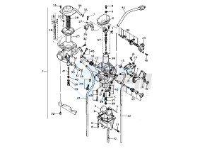 XT E 600 drawing CARBURETOR