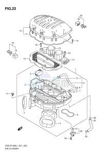 GSX-R1000 (E21) drawing AIR CLEANER