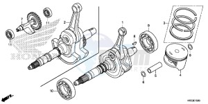 TRX420FE1E TRX420 Europe Direct - (ED) drawing CRANK SHAFT/PISTON