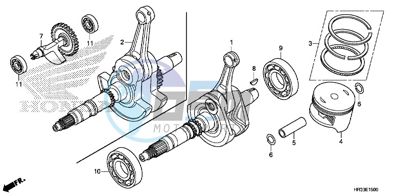 CRANK SHAFT/PISTON