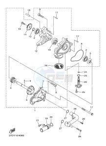 XVS1300A XVS1300A UBS MIDNIGHT STAR (1CS8) drawing WATER PUMP