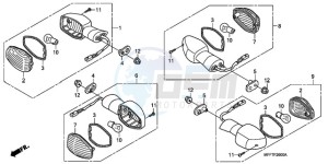 XL700VA9 France - (F / ABS CMF) drawing WINKER